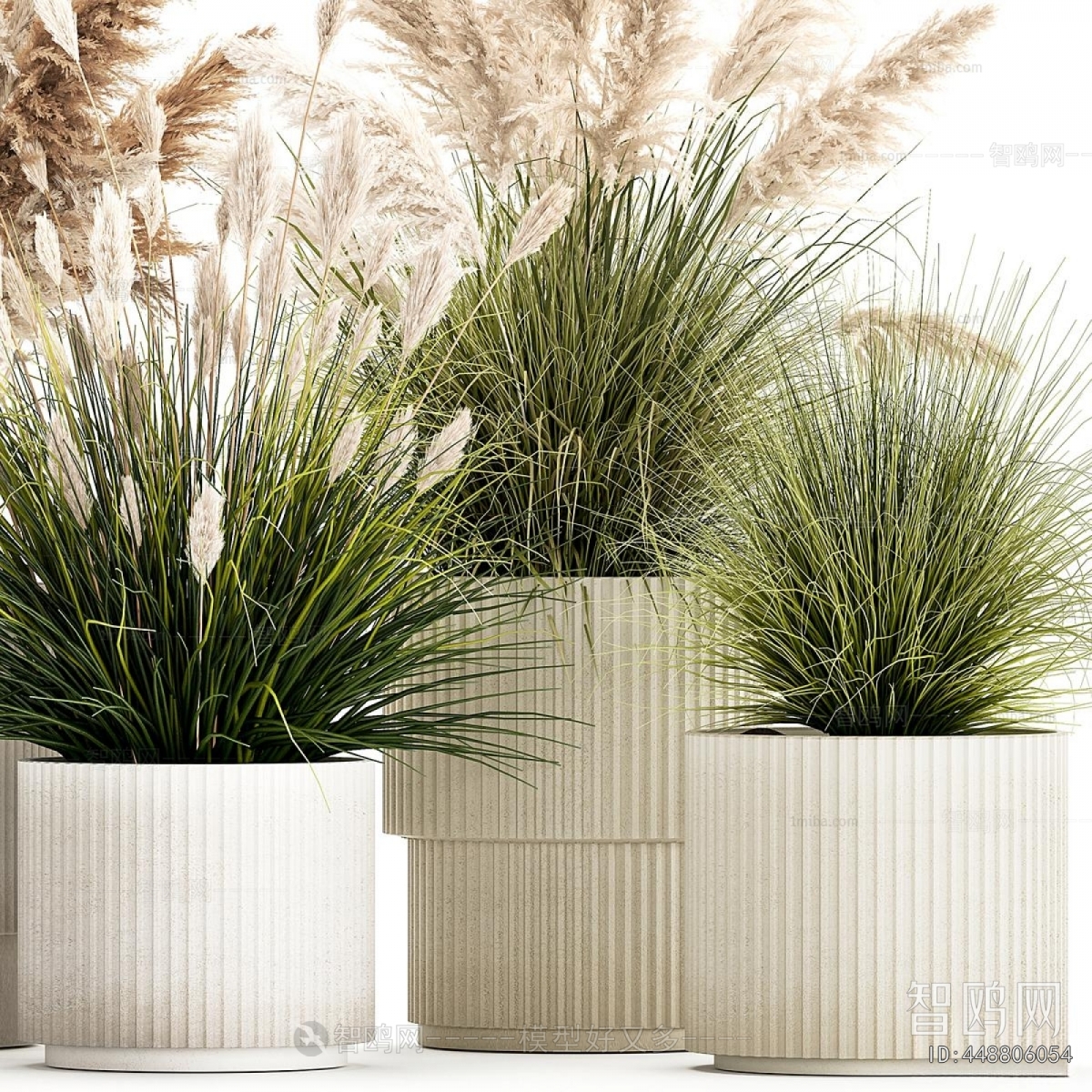 Modern Potted Green Plant