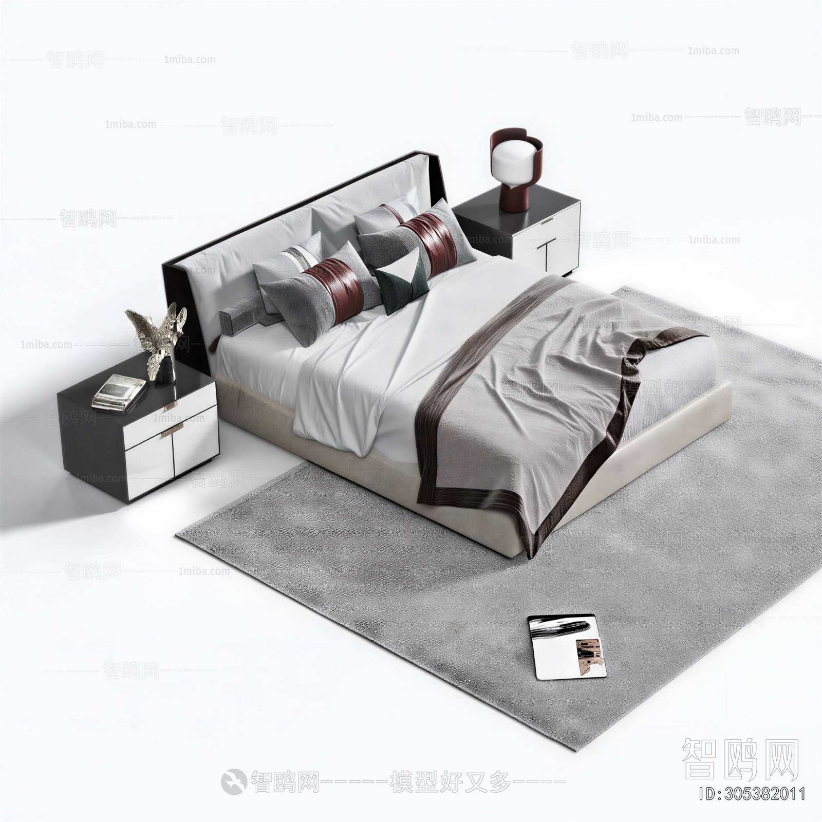 New Chinese Style Double Bed