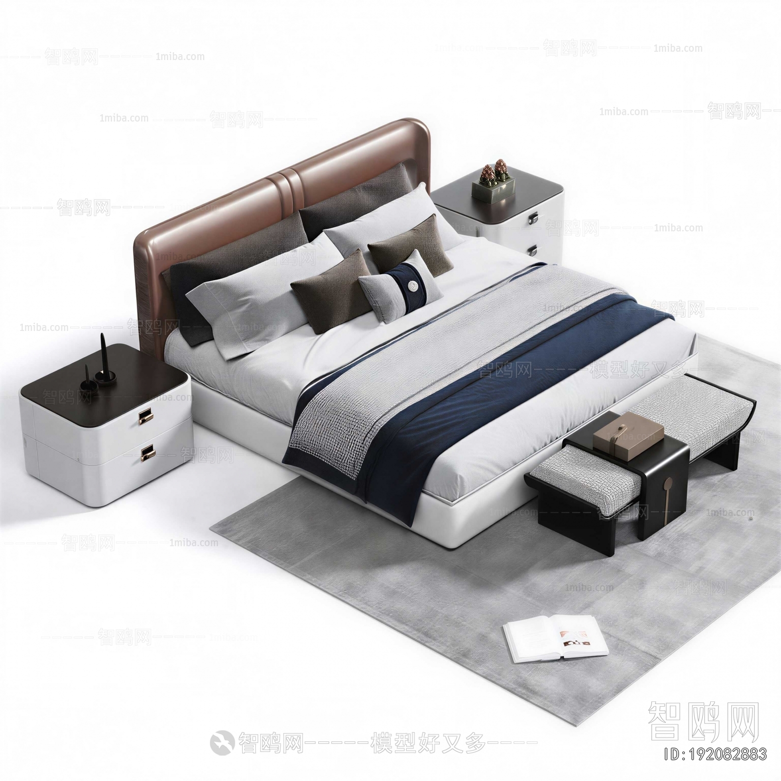 New Chinese Style Double Bed