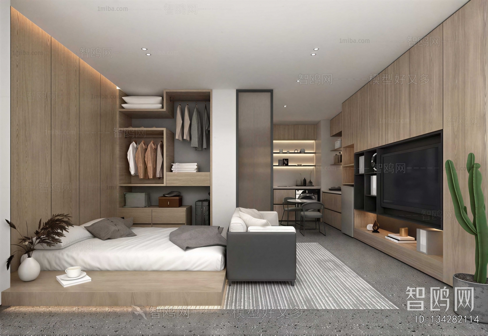 Modern Guest Room