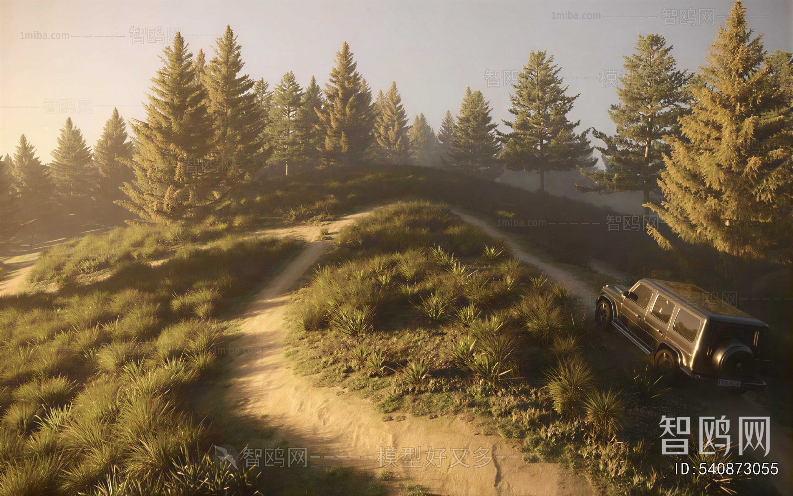 Modern Architectural Bird's-eye View Planning