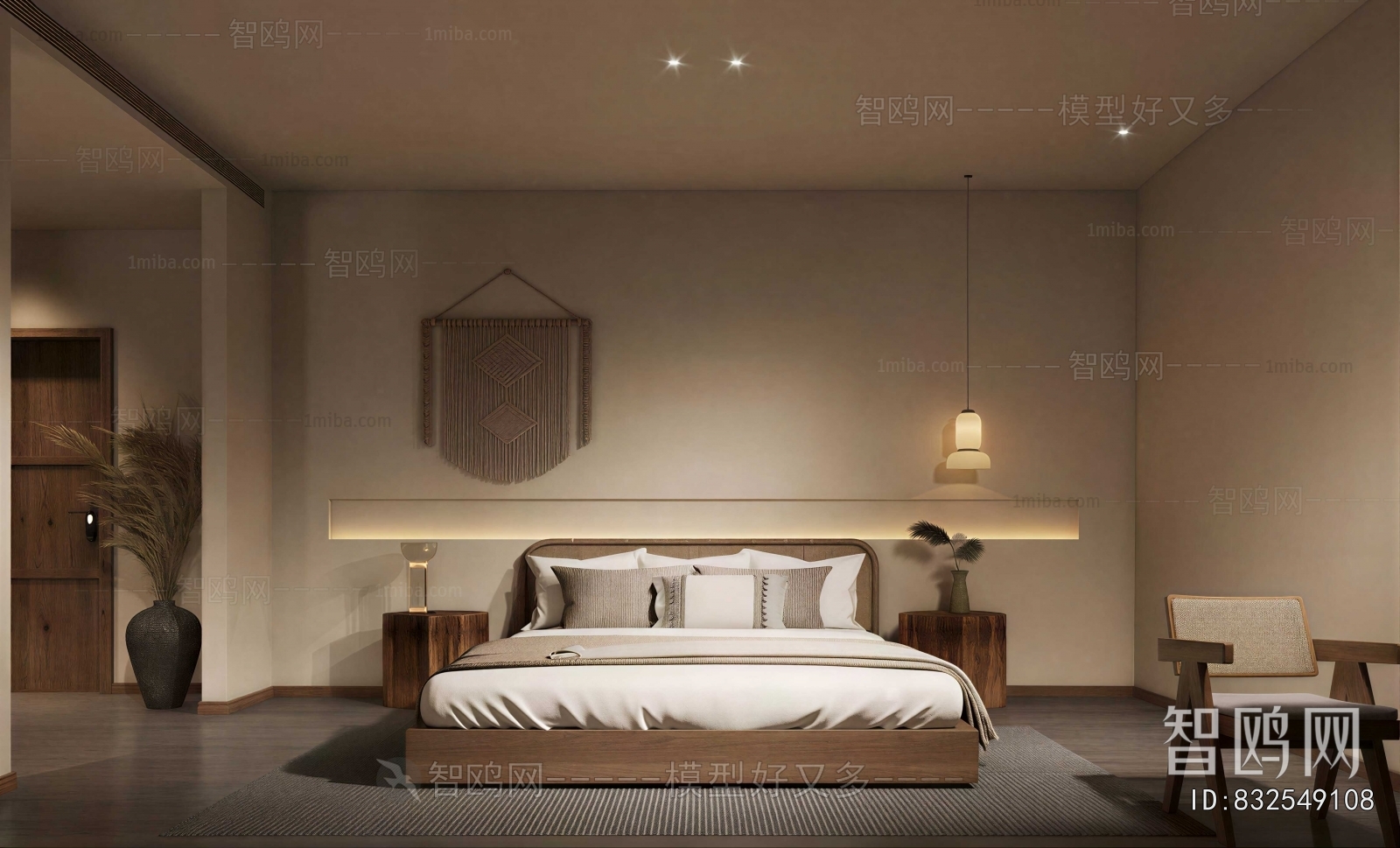 Wabi-sabi Style Bedroom