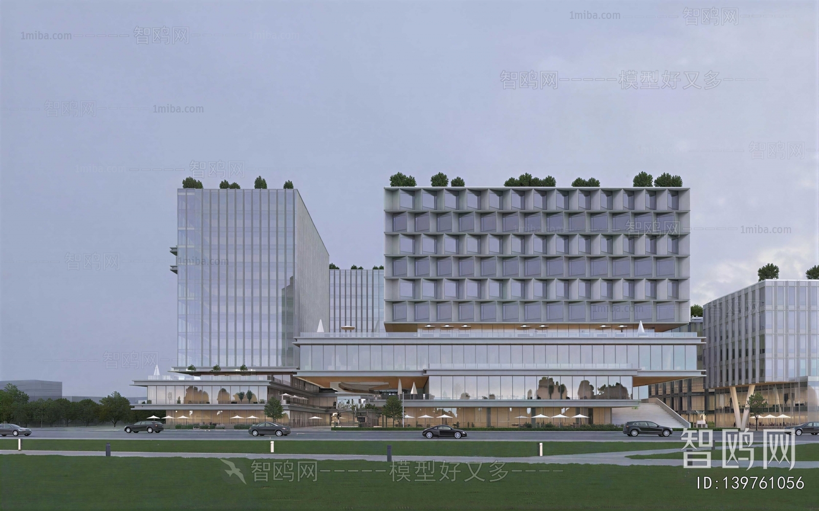 Modern Appearance Of Commercial Building