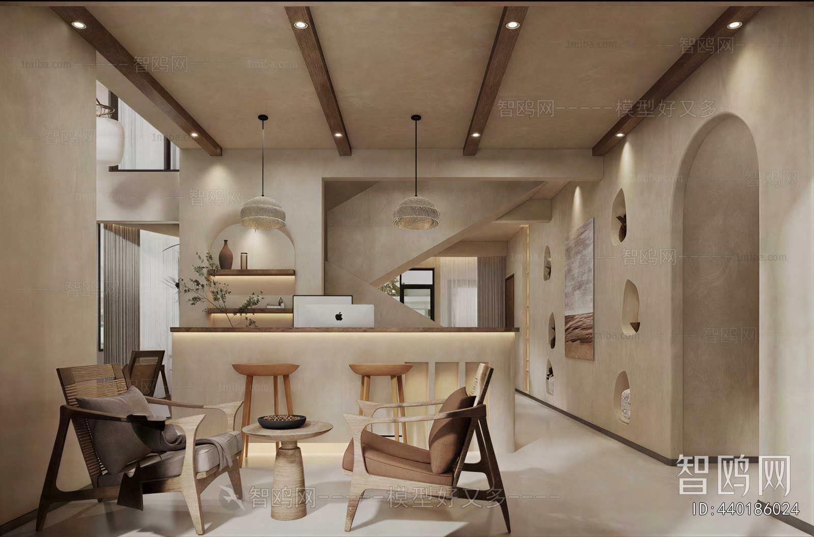 Wabi-sabi Style Milk Tea Shop