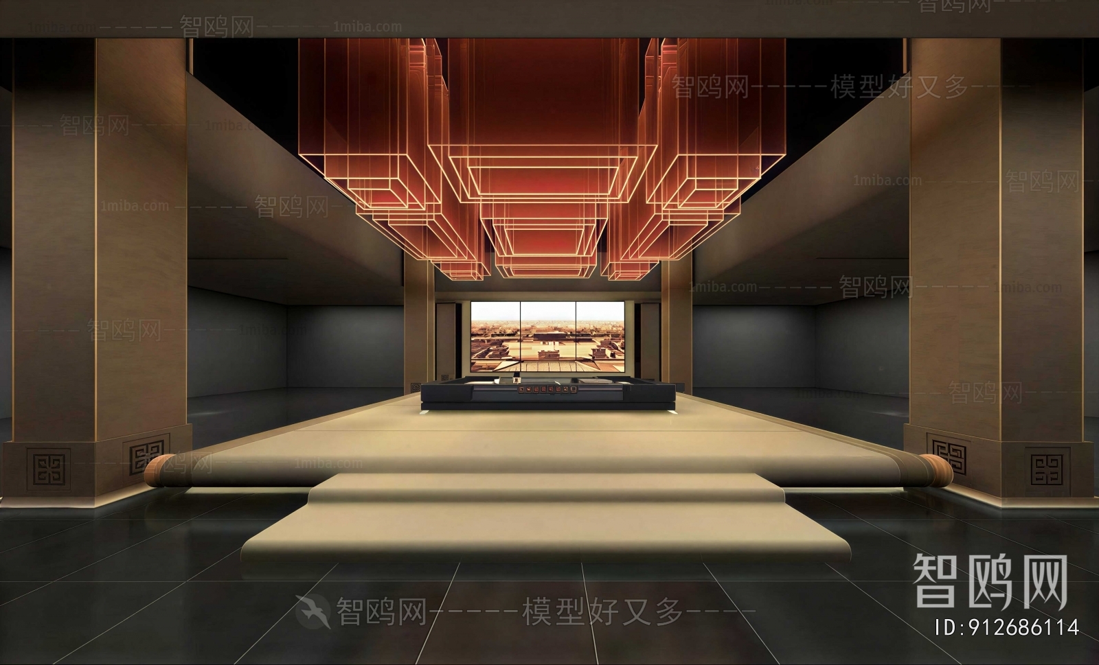 New Chinese Style Exhibition Hall