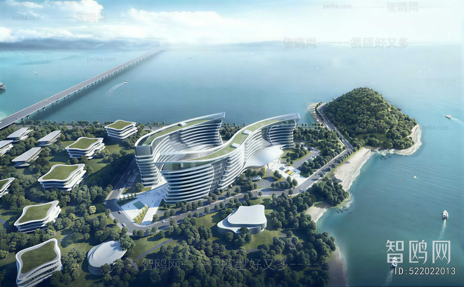 Modern Architectural Bird's-eye View Planning