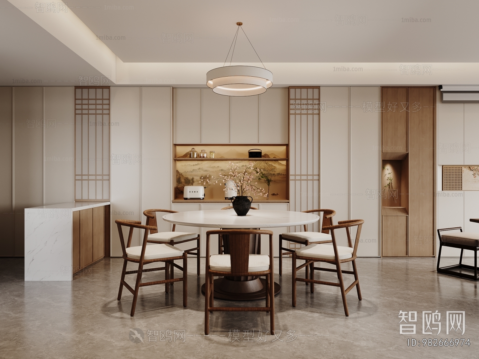 New Chinese Style Dining Room