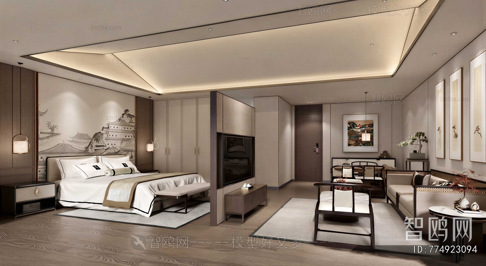 New Chinese Style Guest Room