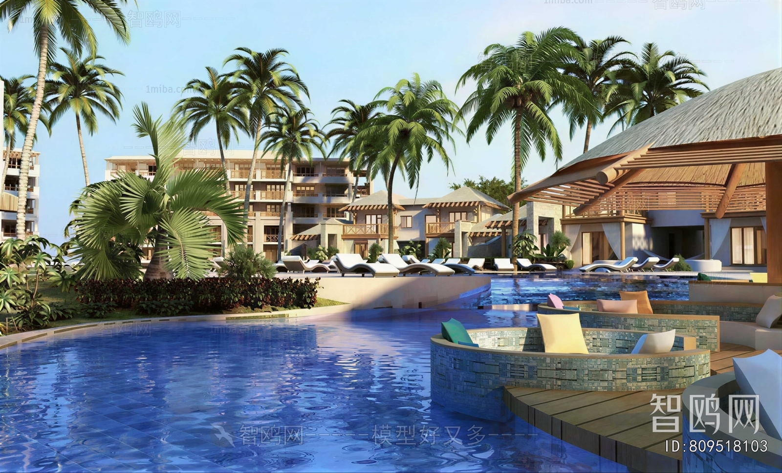 Southeast Asian Style Appearance Of Commercial Building