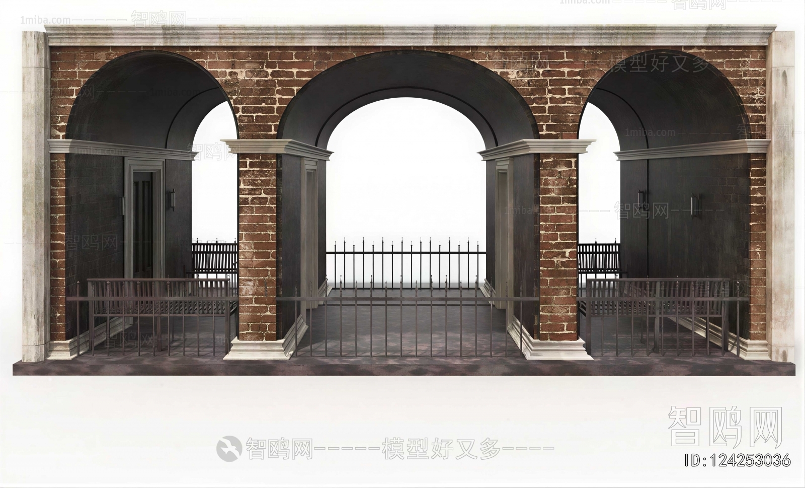 Simple European Style Facade Element