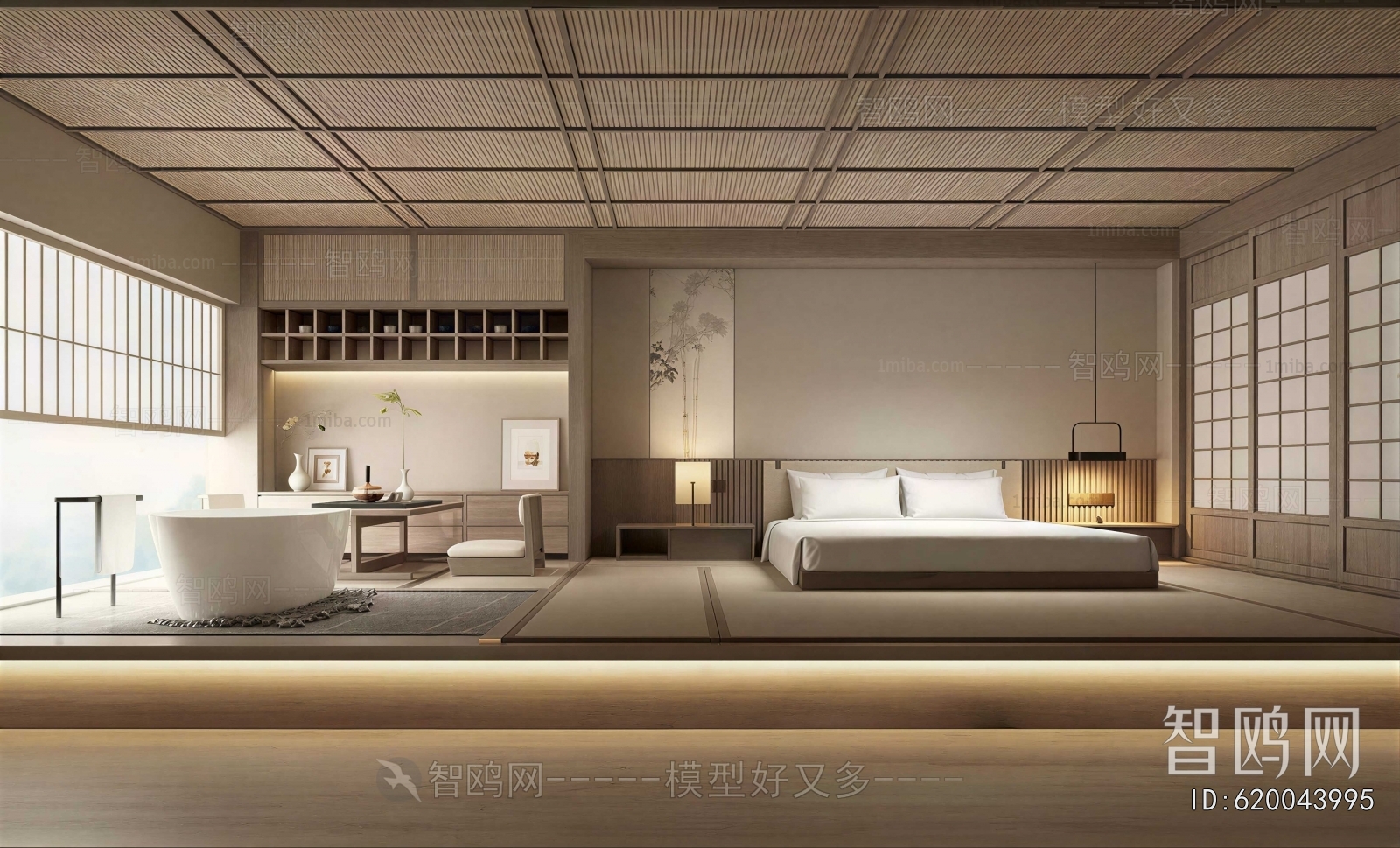New Chinese Style Bedroom