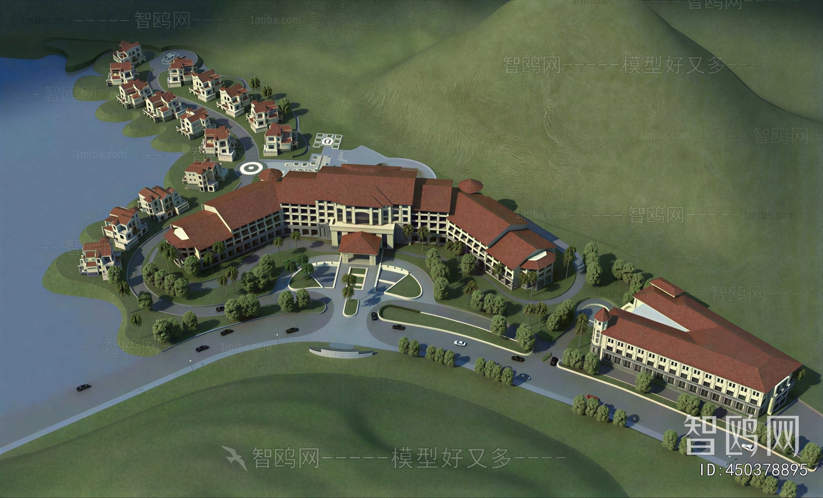 Modern Architectural Bird's-eye View Planning