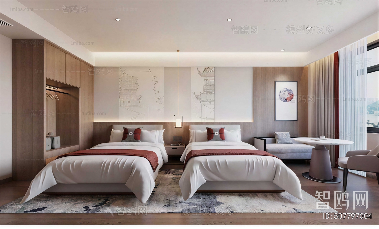 New Chinese Style Guest Room