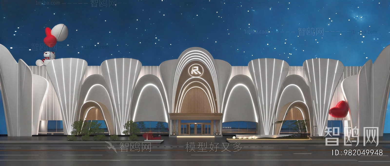 Modern Appearance Of Commercial Building