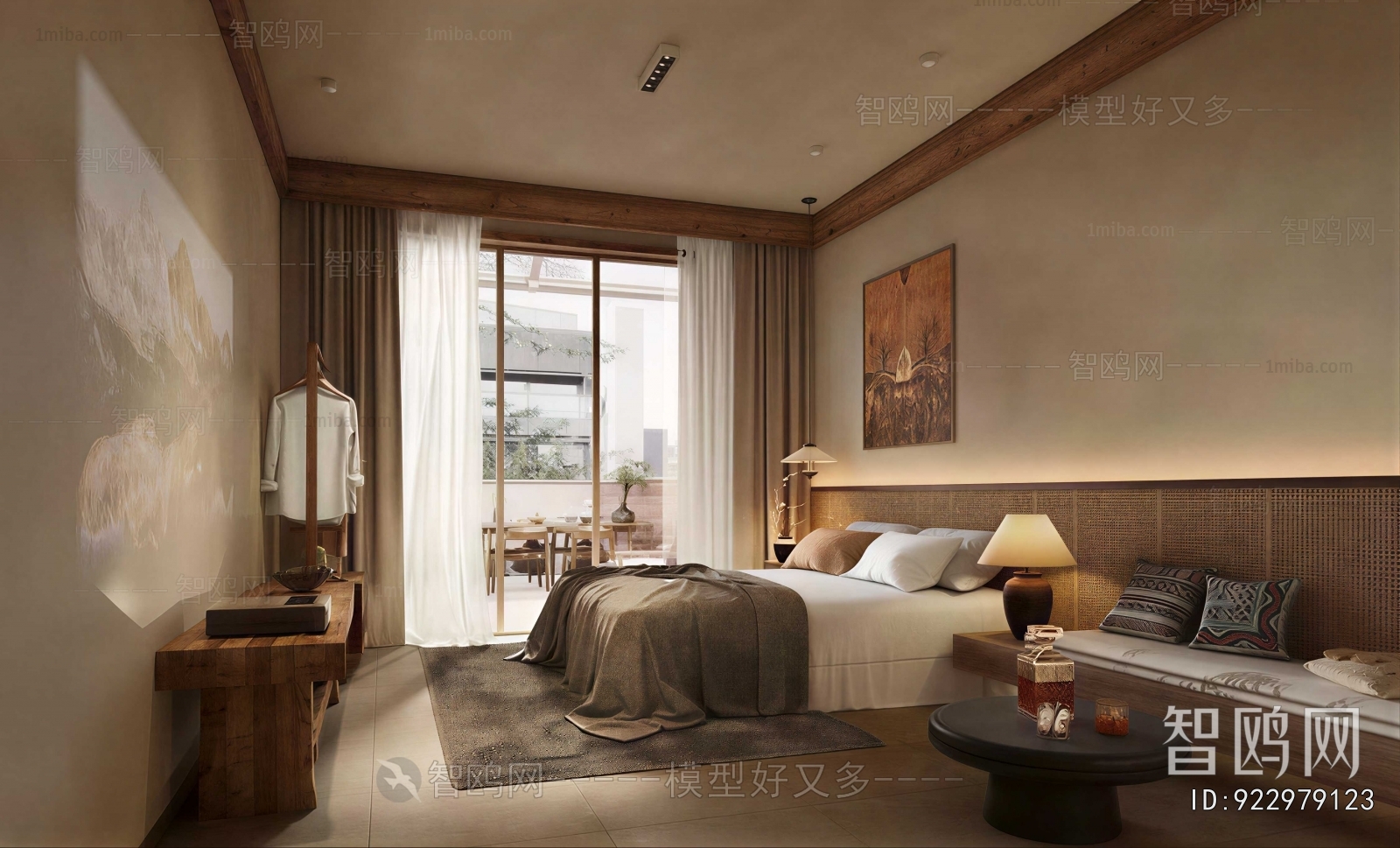 Wabi-sabi Style Bedroom