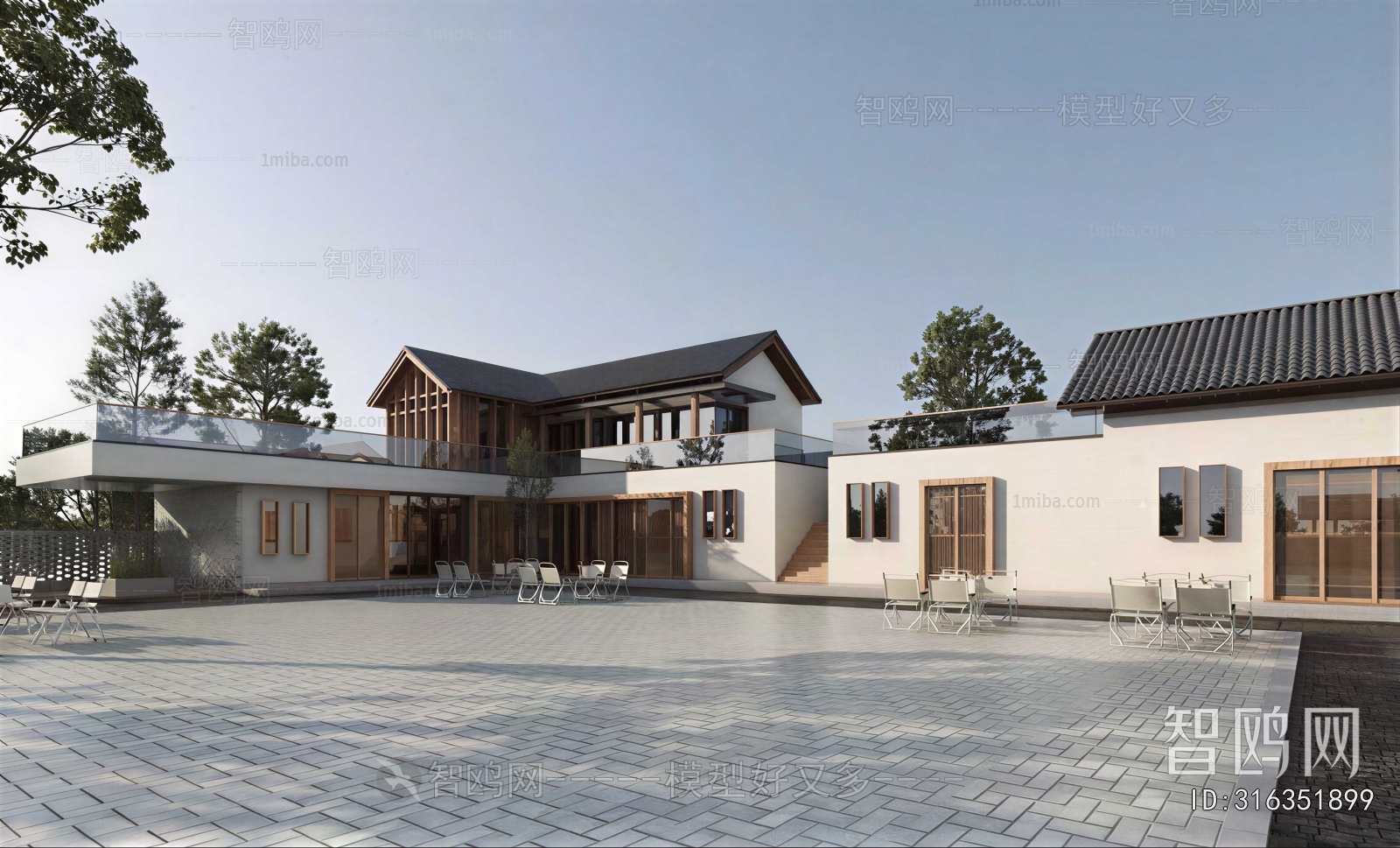 New Chinese Style Courtyard/landscape