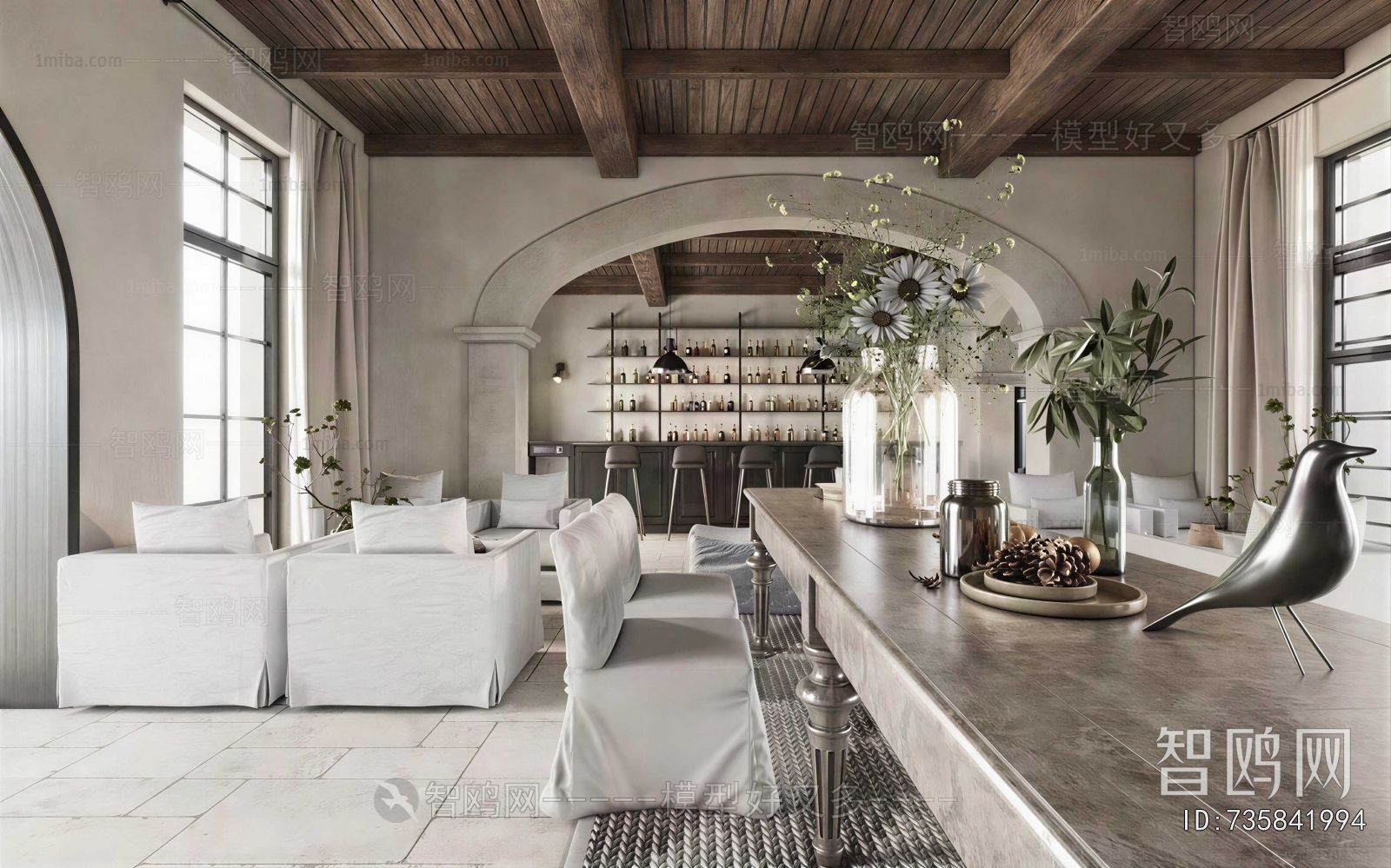 Mediterranean Style A Living Room