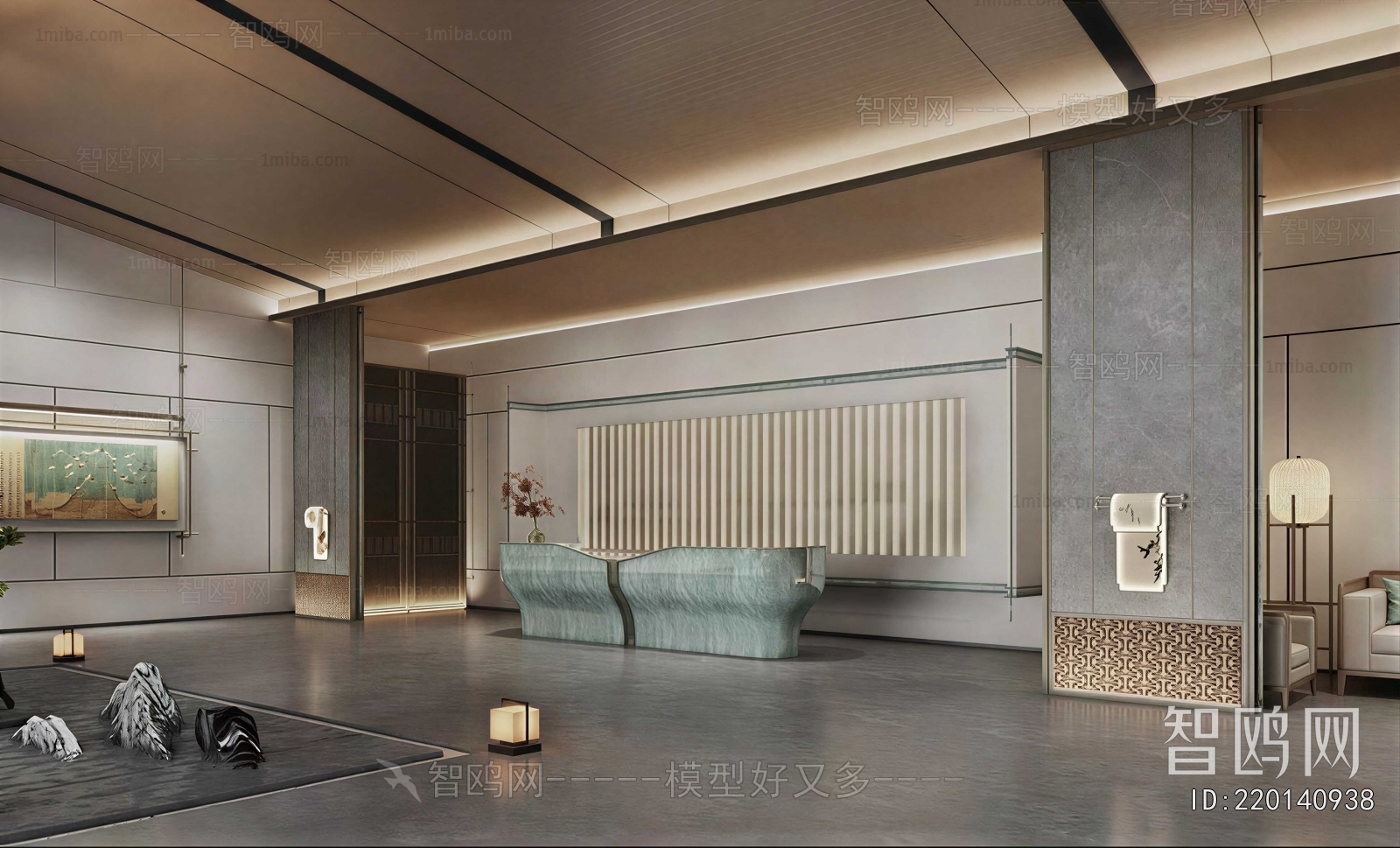 New Chinese Style Lobby Hall