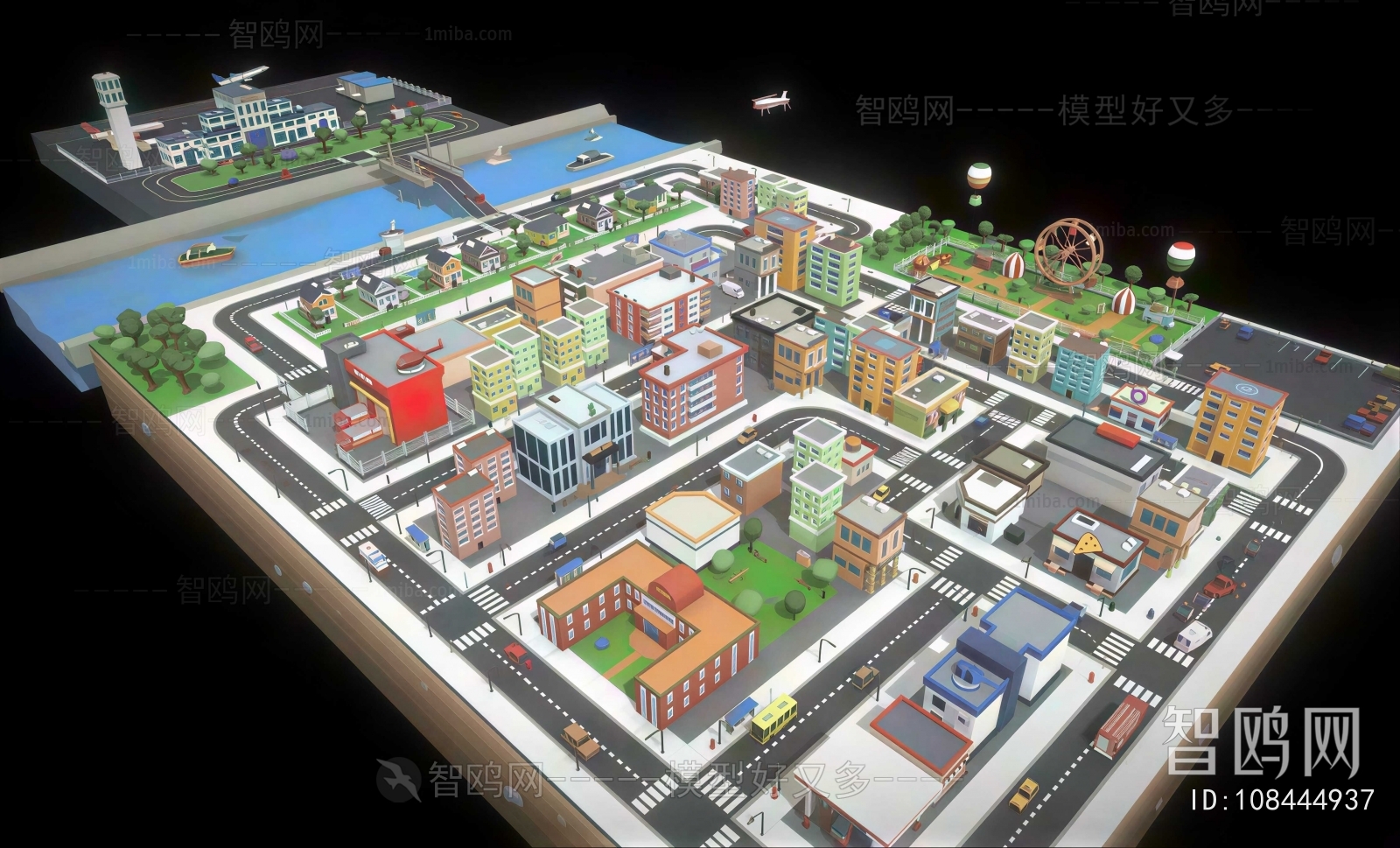 Modern Architectural Bird's-eye View Planning