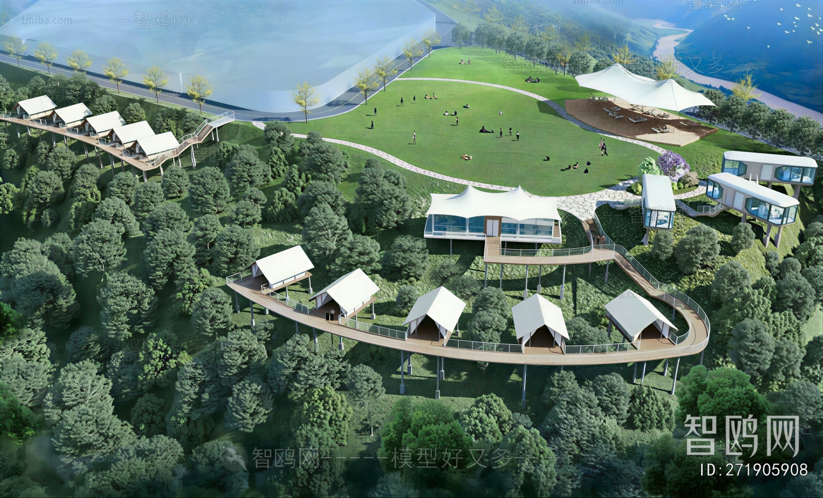 Modern Park Landscape