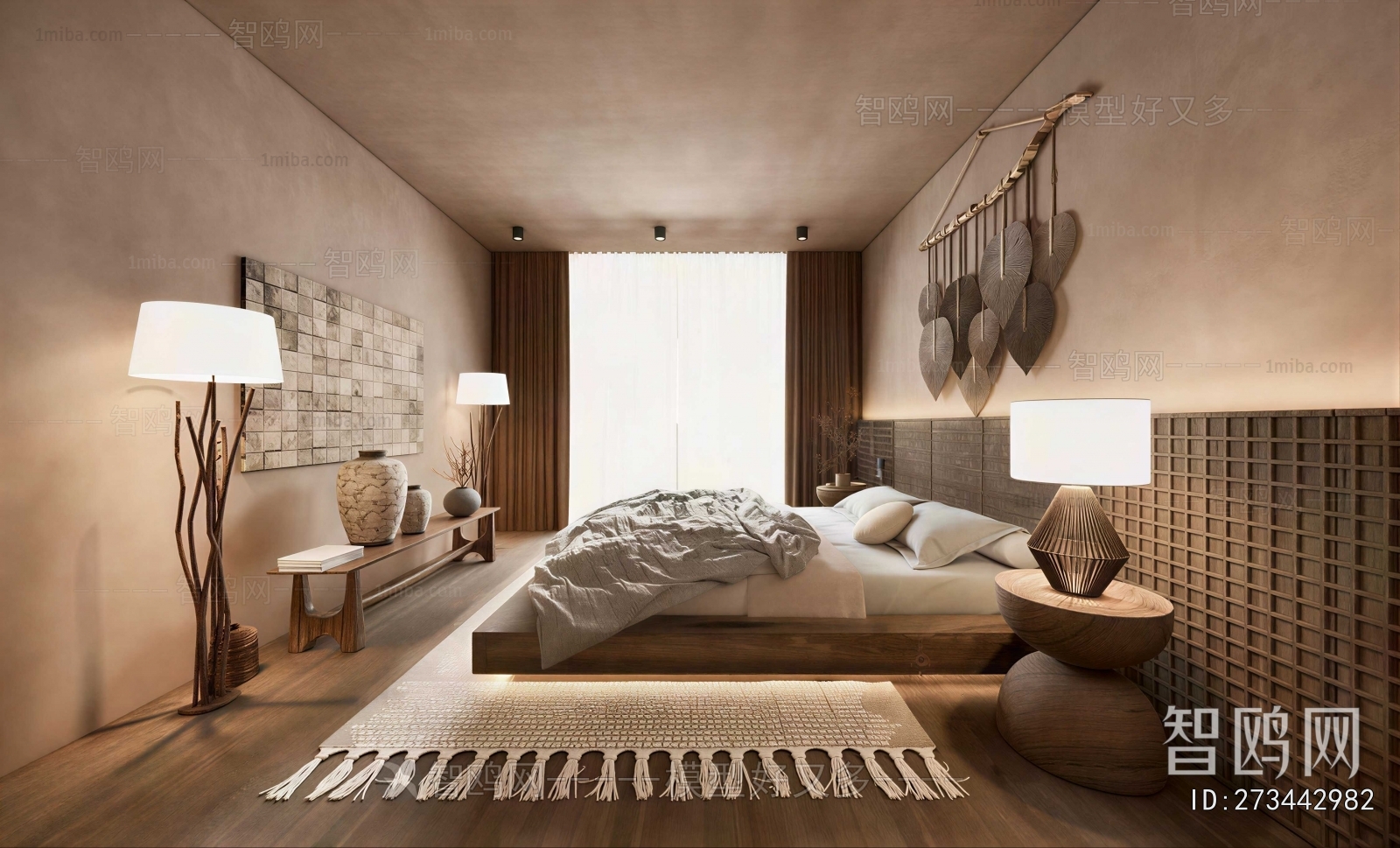 Wabi-sabi Style Bedroom