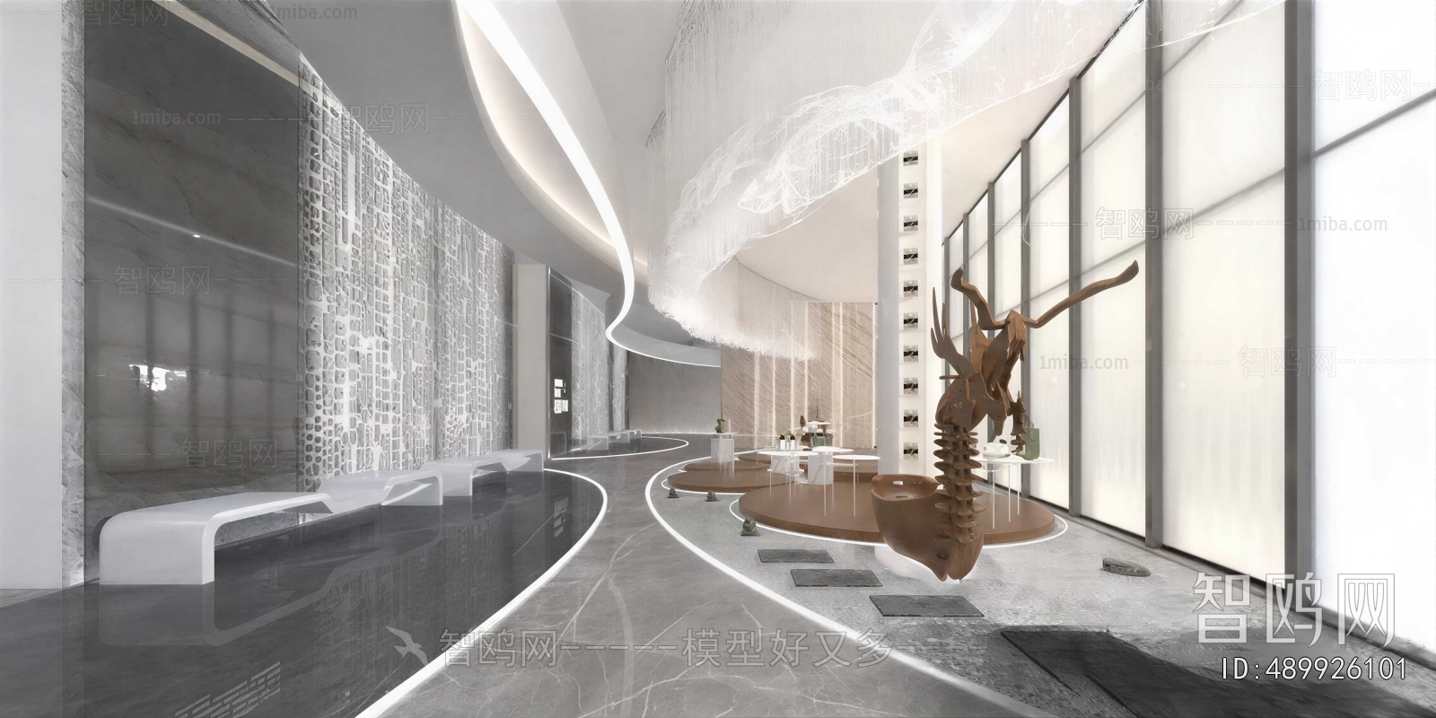 Modern Office Reception Desk