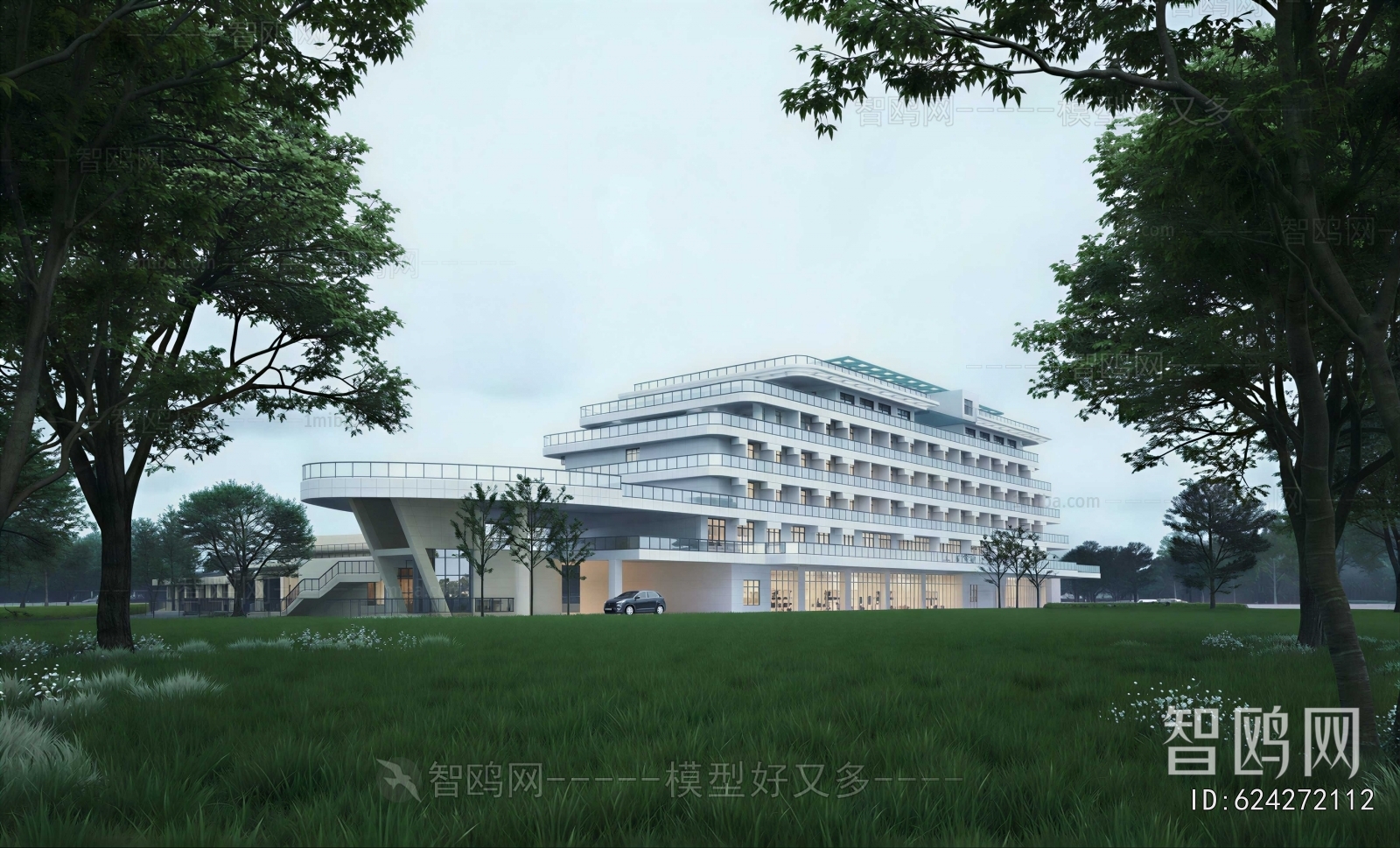 Modern Appearance Of Commercial Building