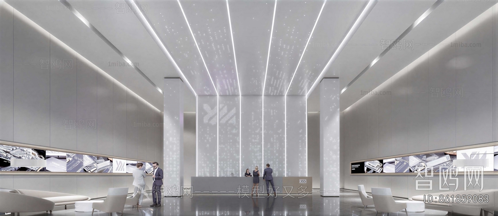 Modern Office Reception Desk