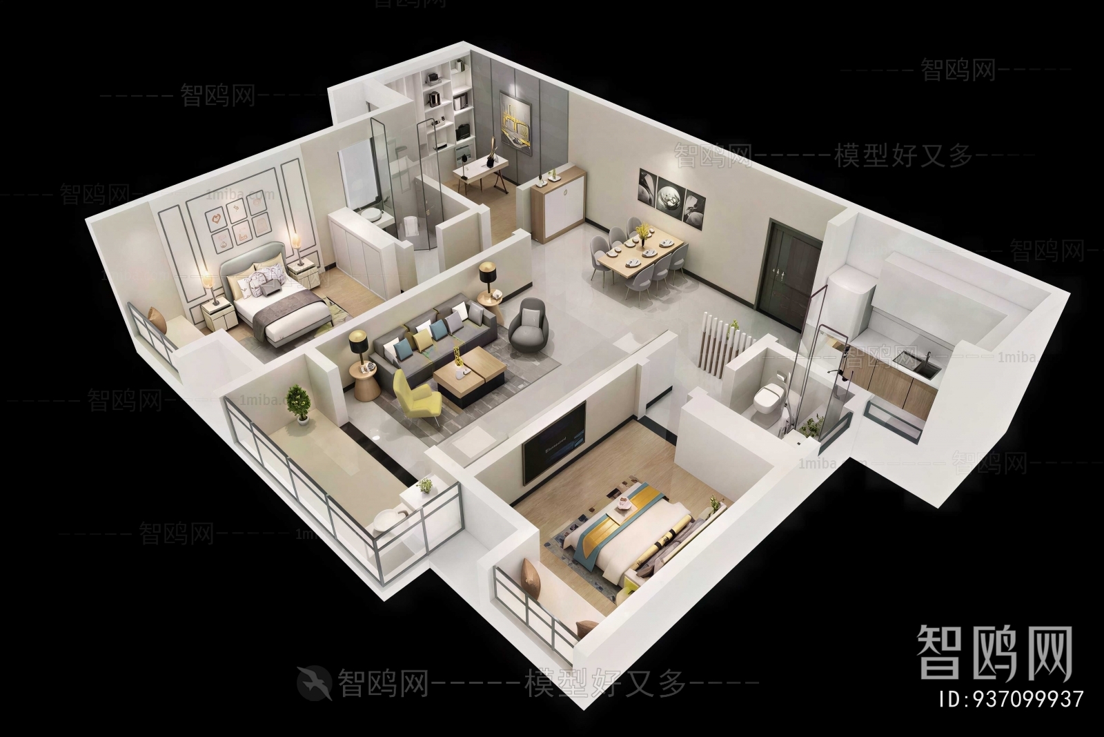 Modern A Bird's-eye View Of Home Decoration