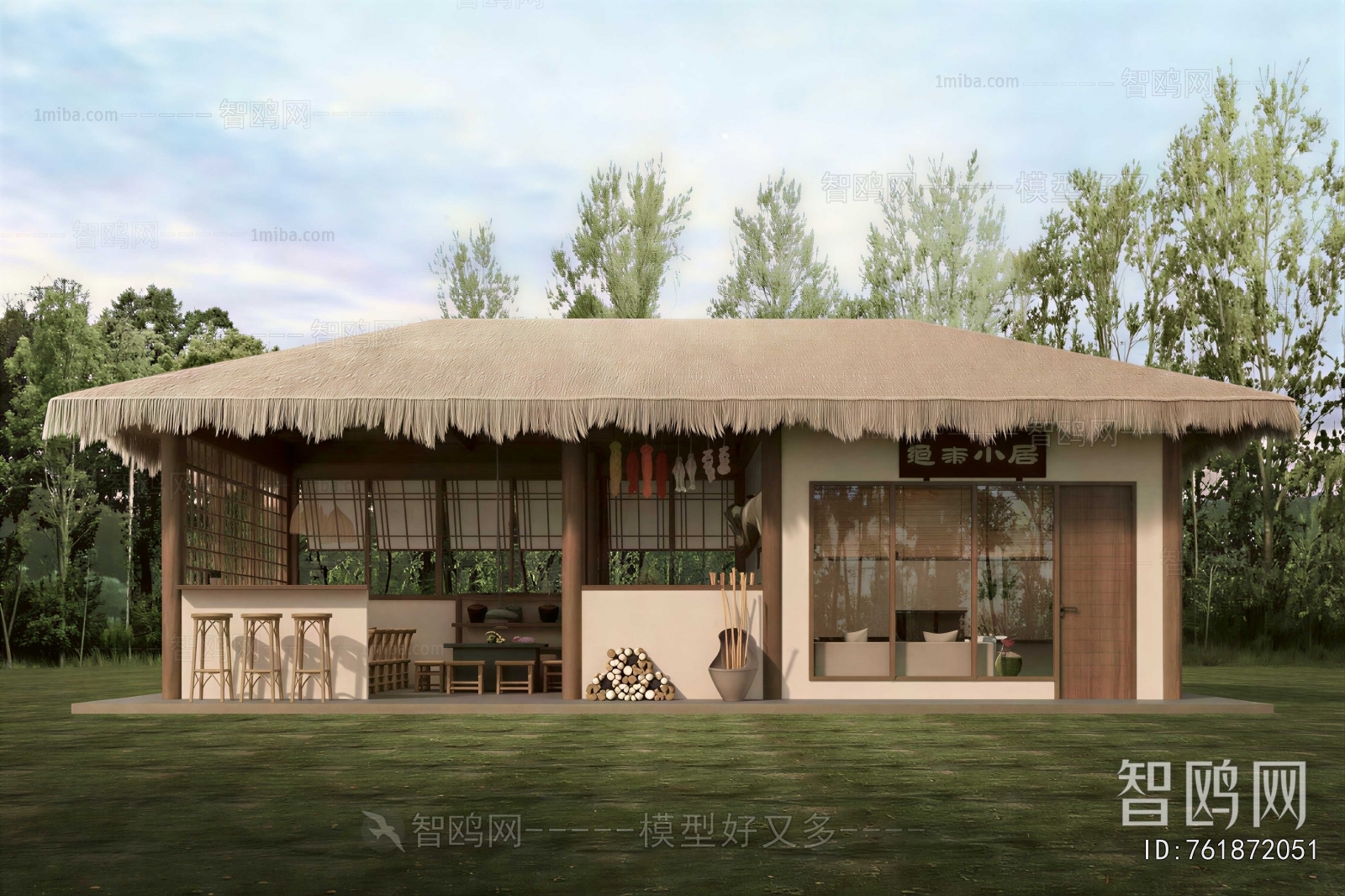 New Chinese Style Appearance Of Commercial Building