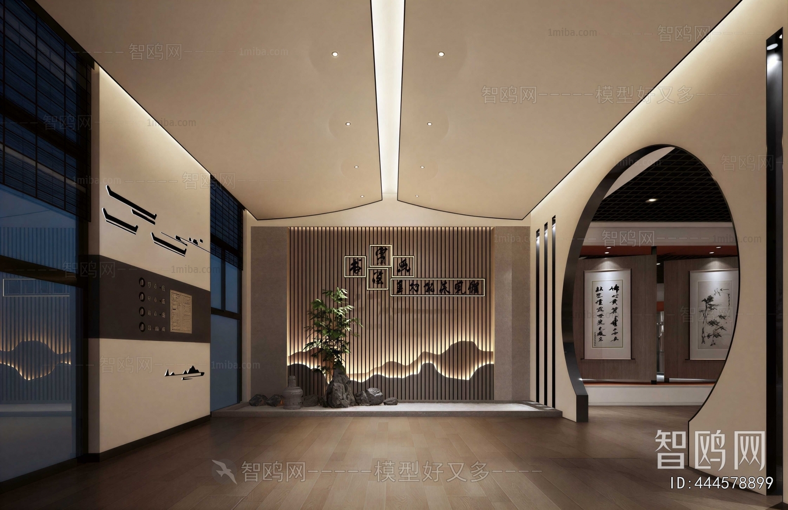 New Chinese Style Exhibition Hall