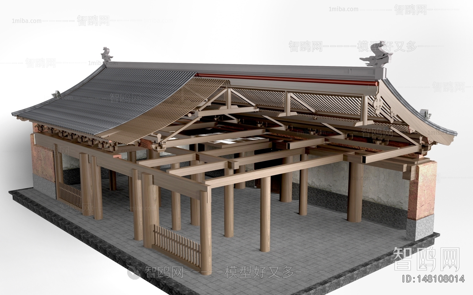 New Chinese Style Ancient Architectural Buildings