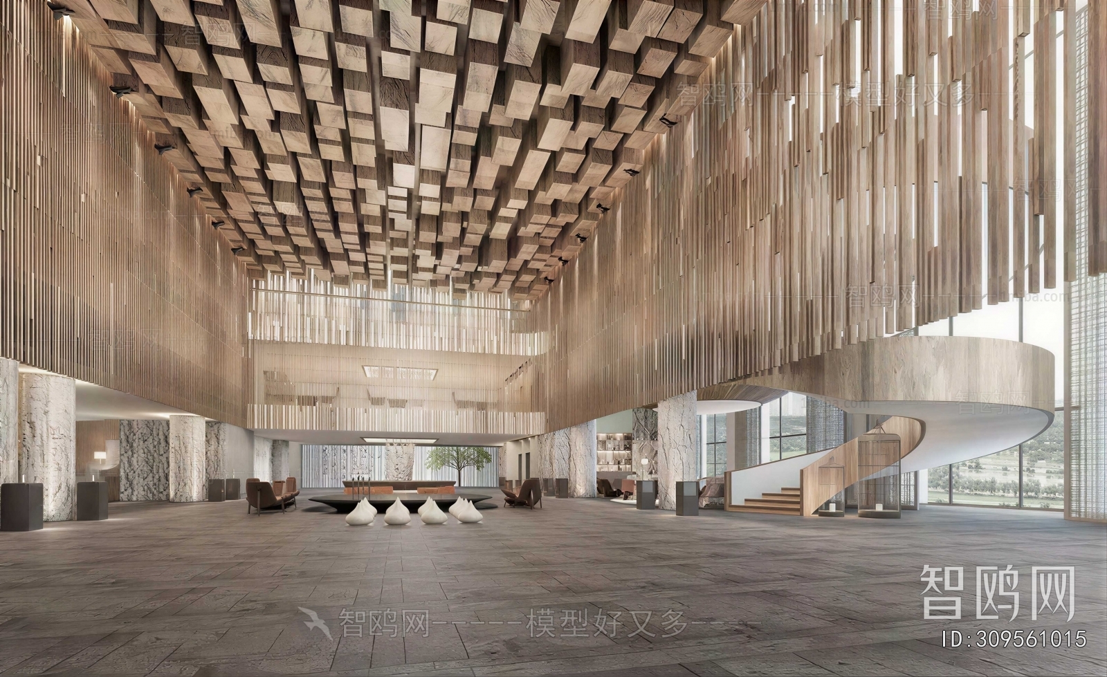 Modern Office Reception Desk