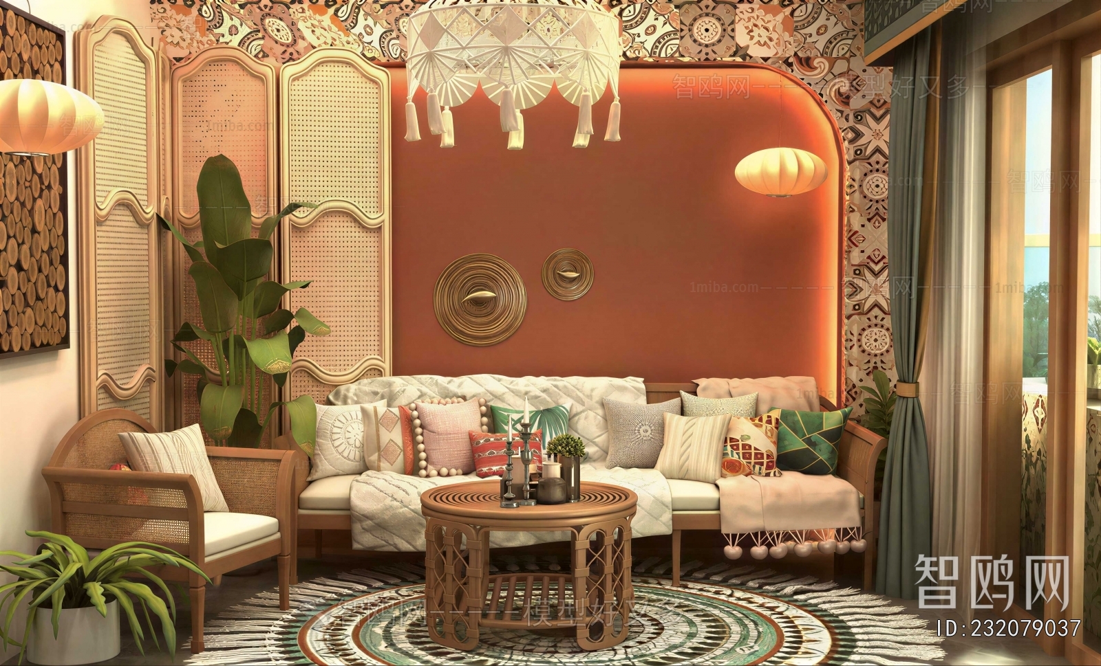 Southeast Asian Style A Living Room