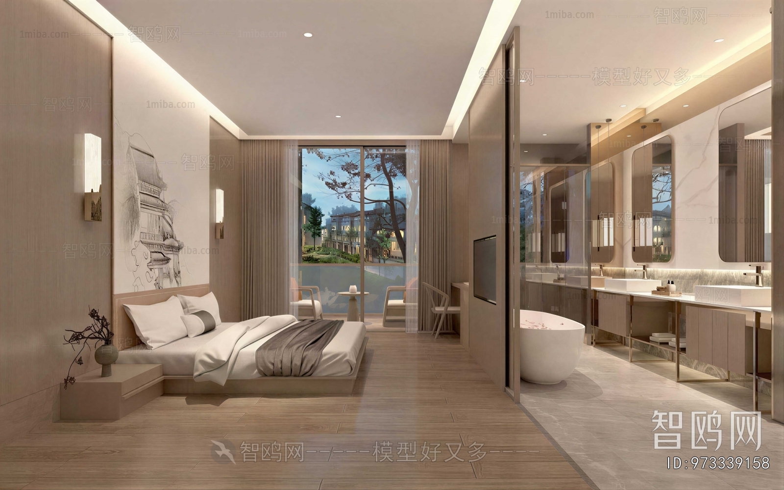 New Chinese Style Guest Room