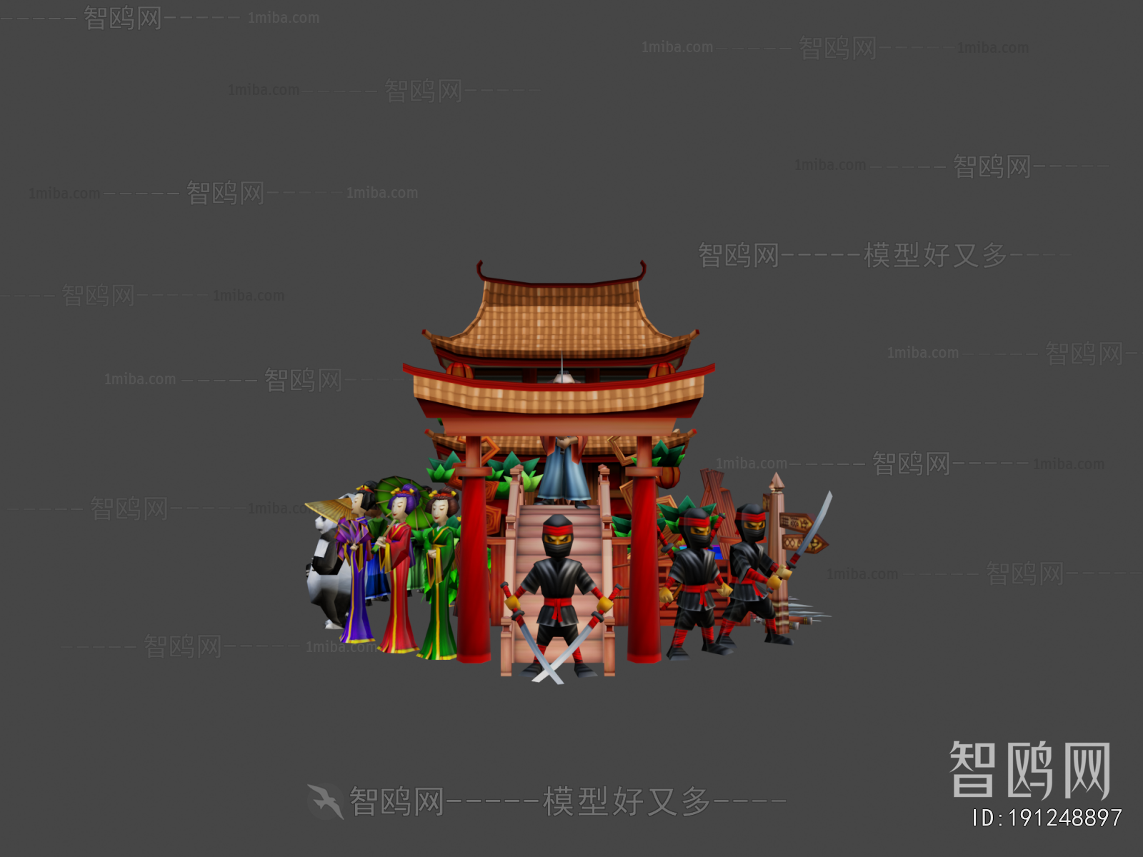 Chinese Style Ancient Architectural Buildings