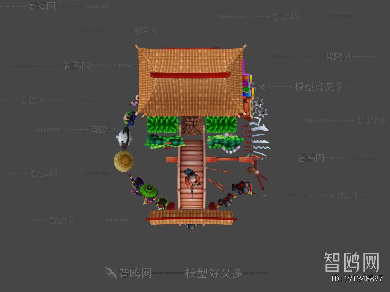 Chinese Style Ancient Architectural Buildings