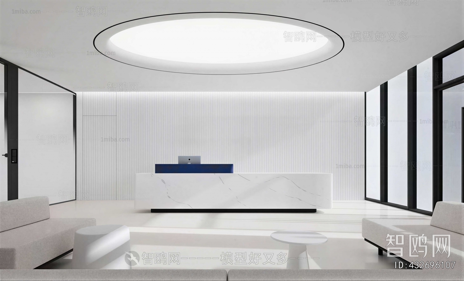 Modern Office Reception Desk