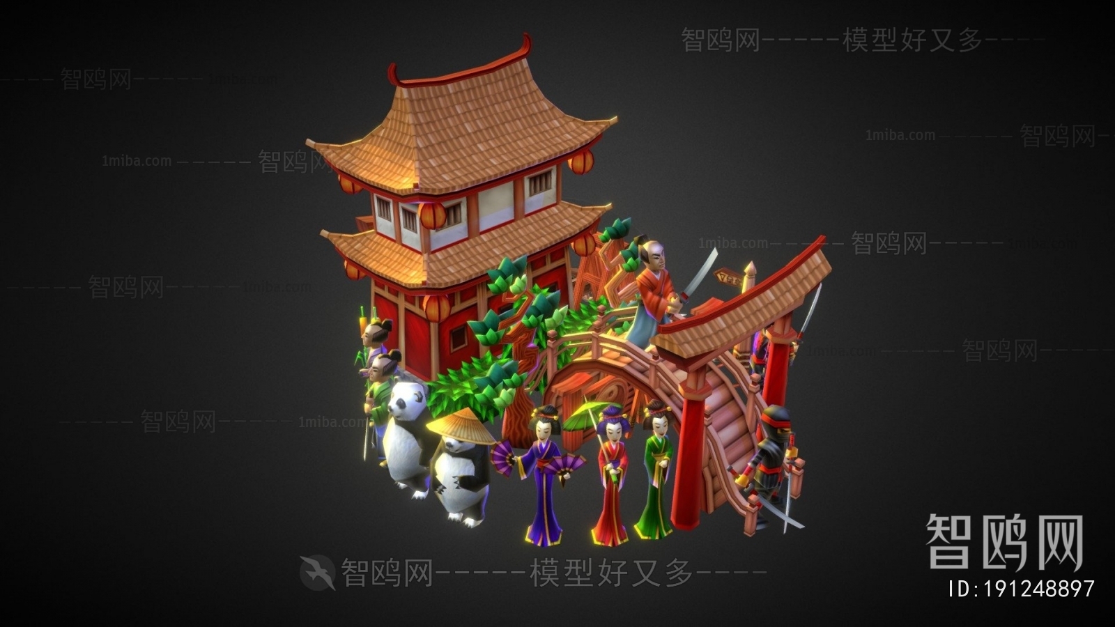 Chinese Style Ancient Architectural Buildings