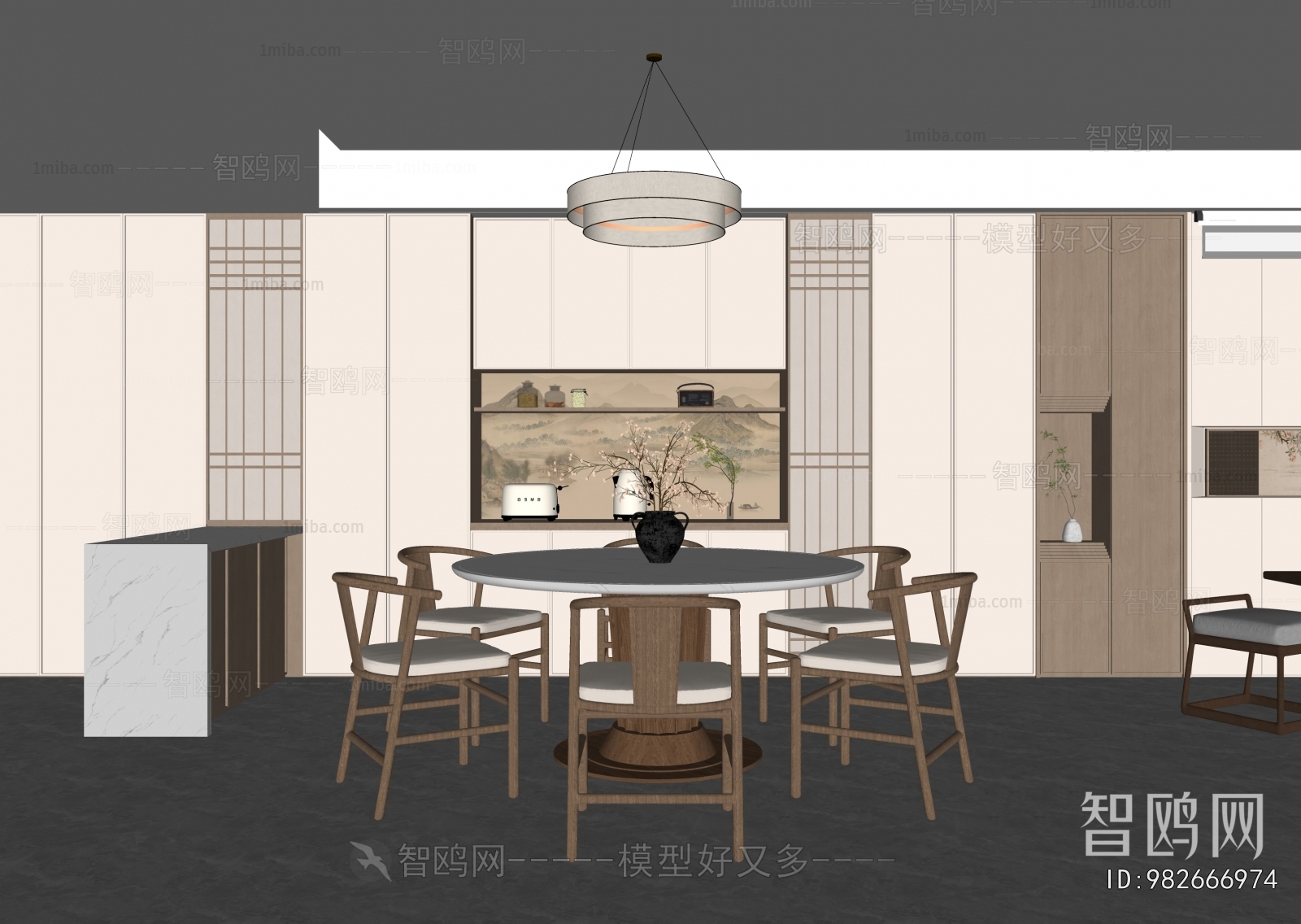New Chinese Style Dining Room