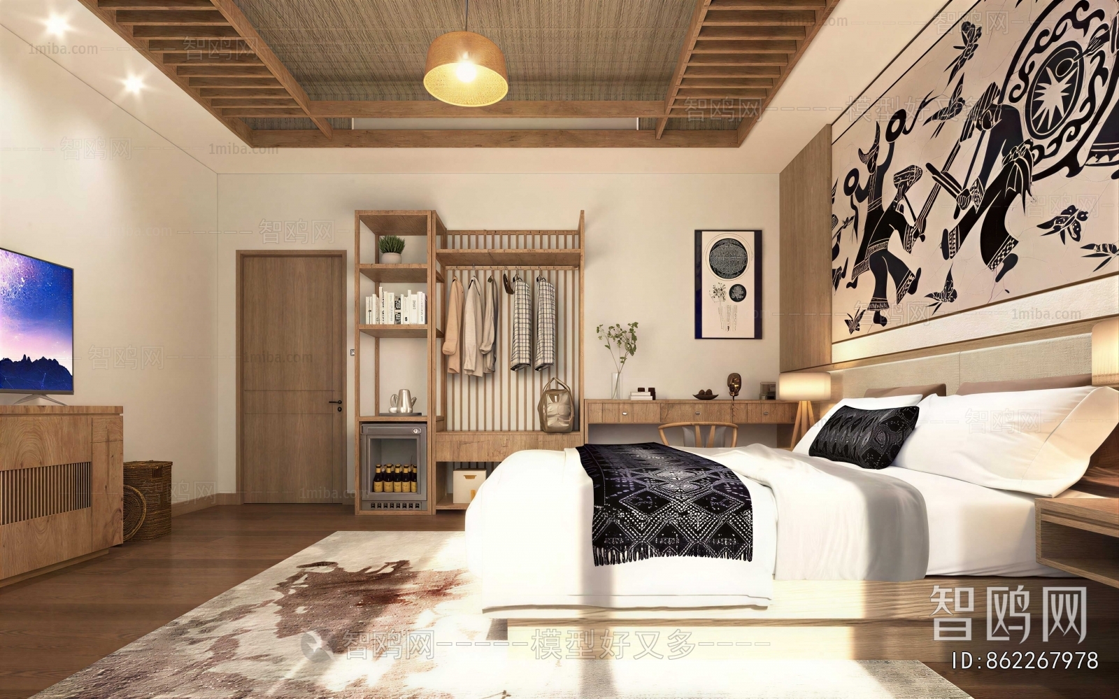 Wabi-sabi Style Bedroom