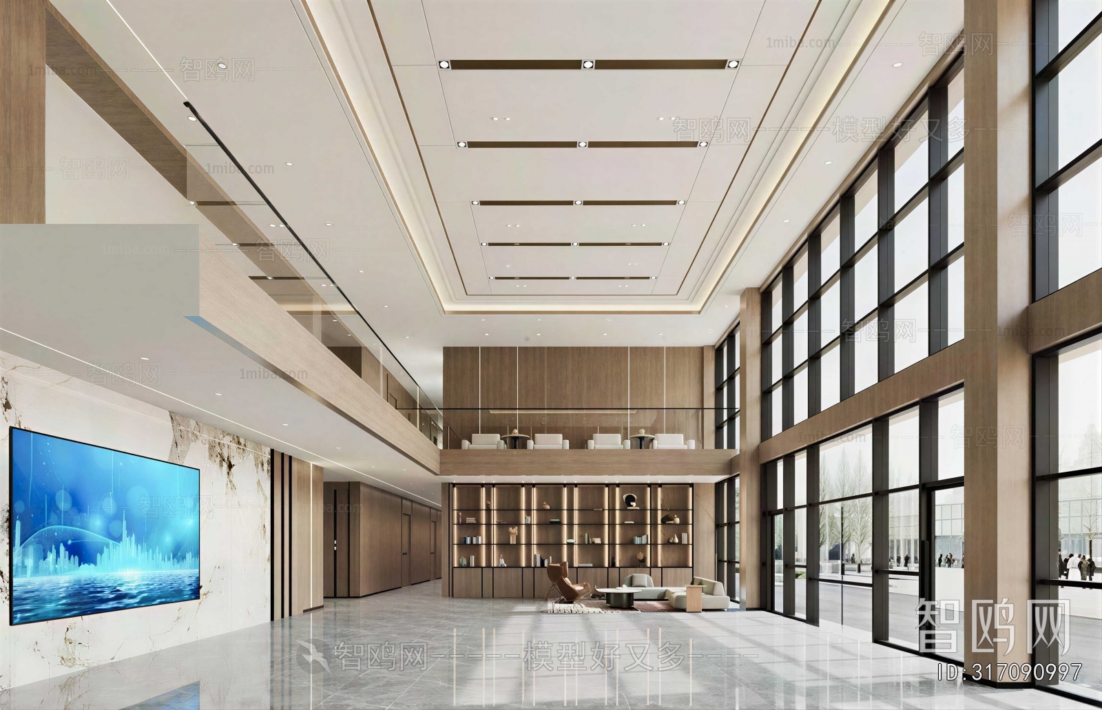 Modern Office Reception Desk