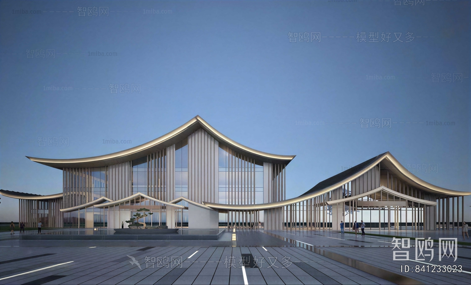 New Chinese Style Architecture Of Artistic Style