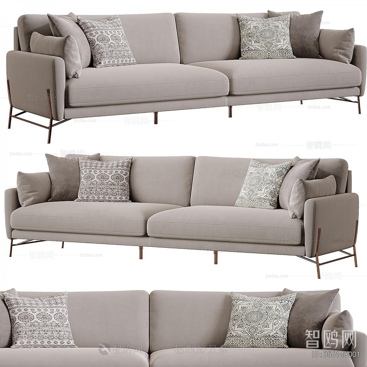 Modern Three-seat Sofa