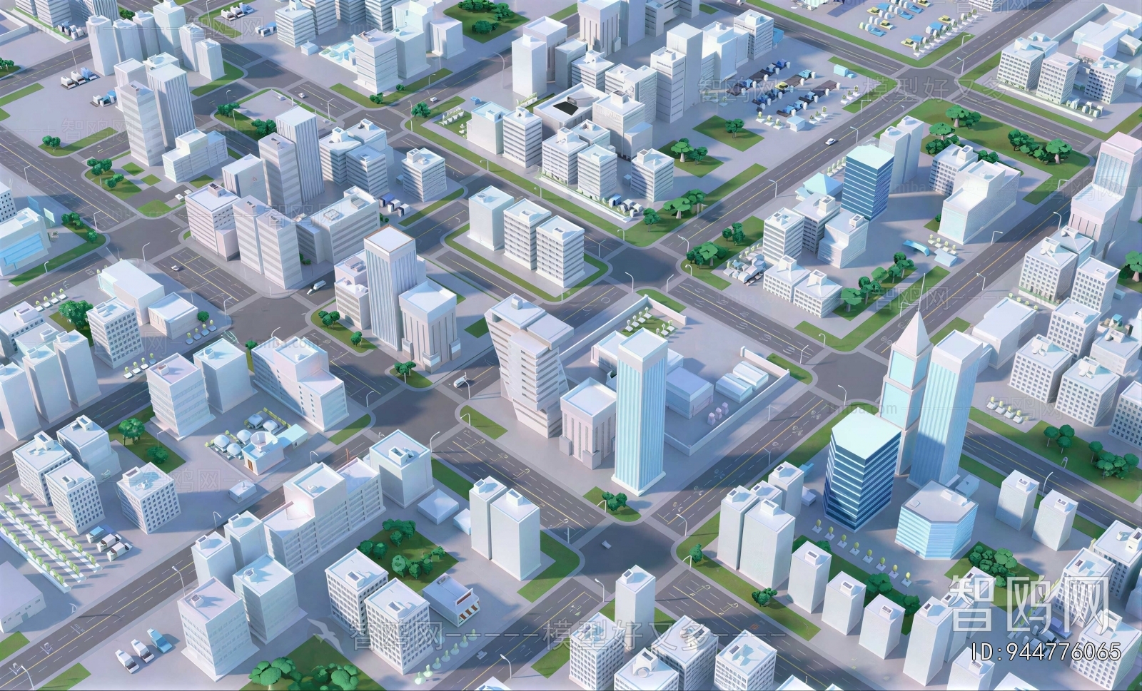 Modern Architectural Bird's-eye View Planning