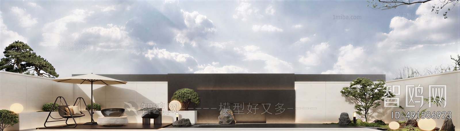 New Chinese Style Courtyard/landscape