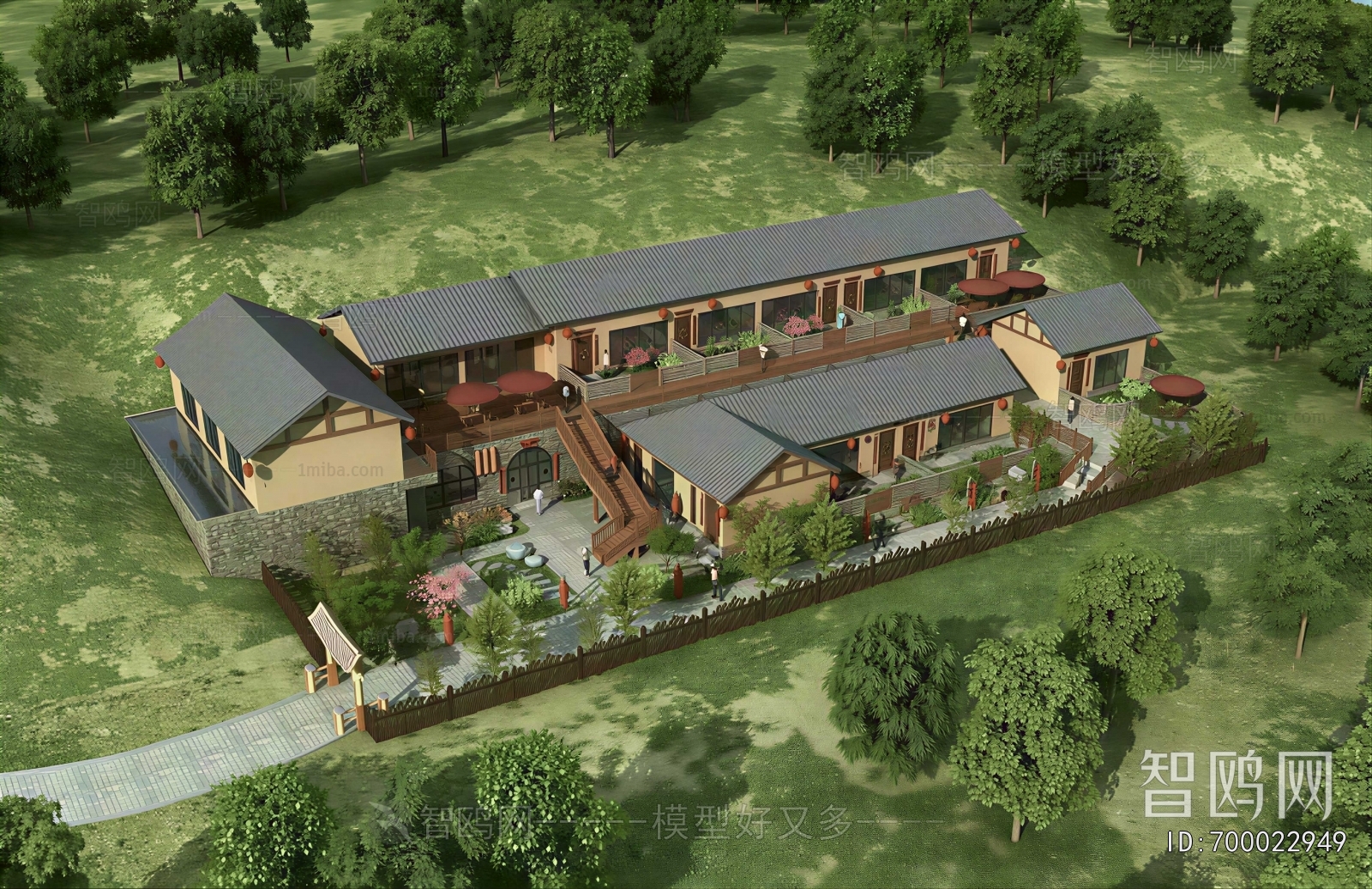 New Chinese Style Appearance Of Commercial Building