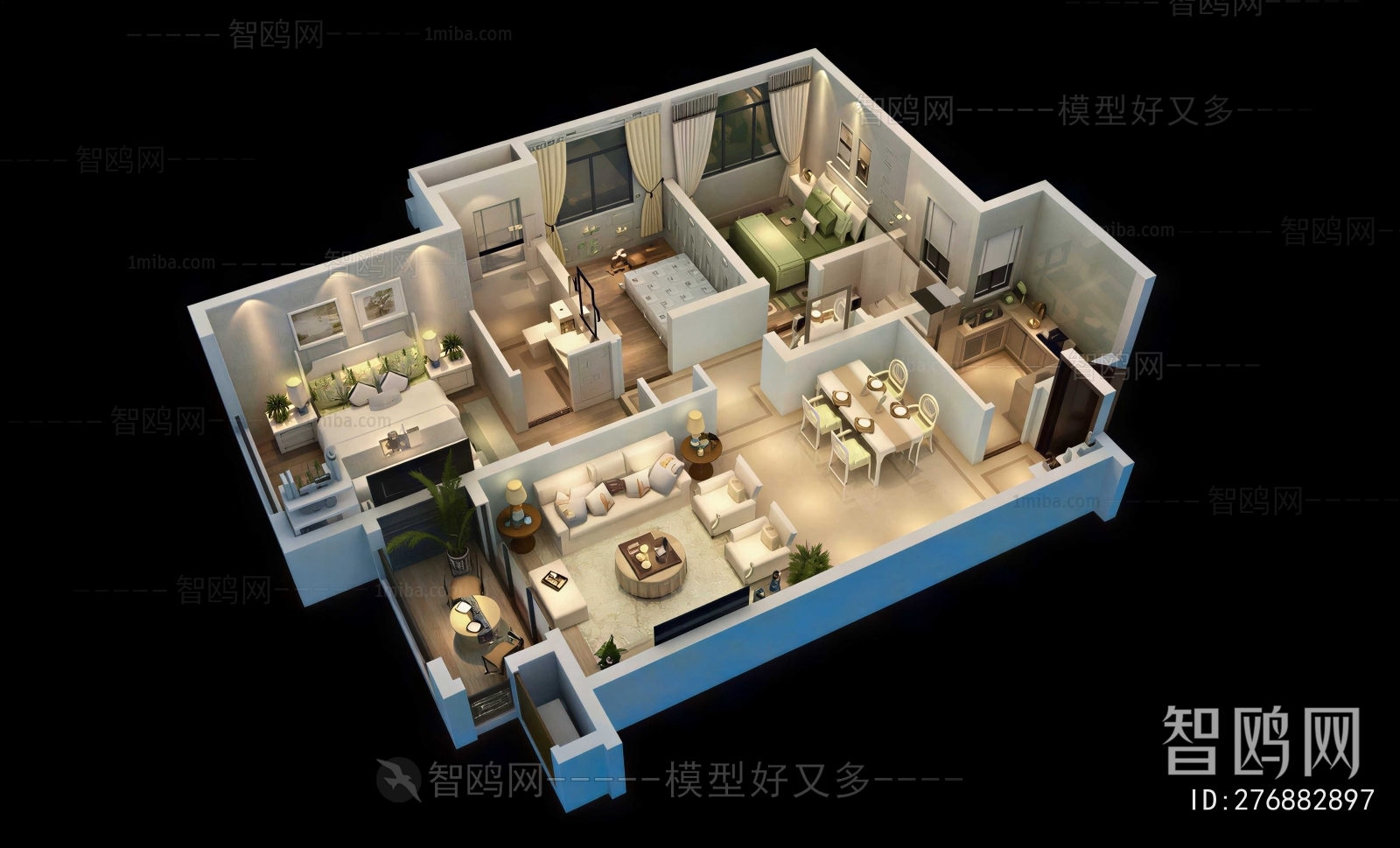 Modern A Bird's-eye View Of Home Decoration