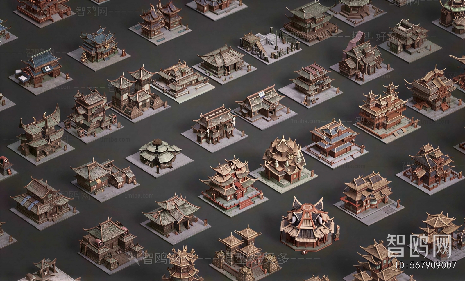 Chinese Style Ancient Architectural Buildings