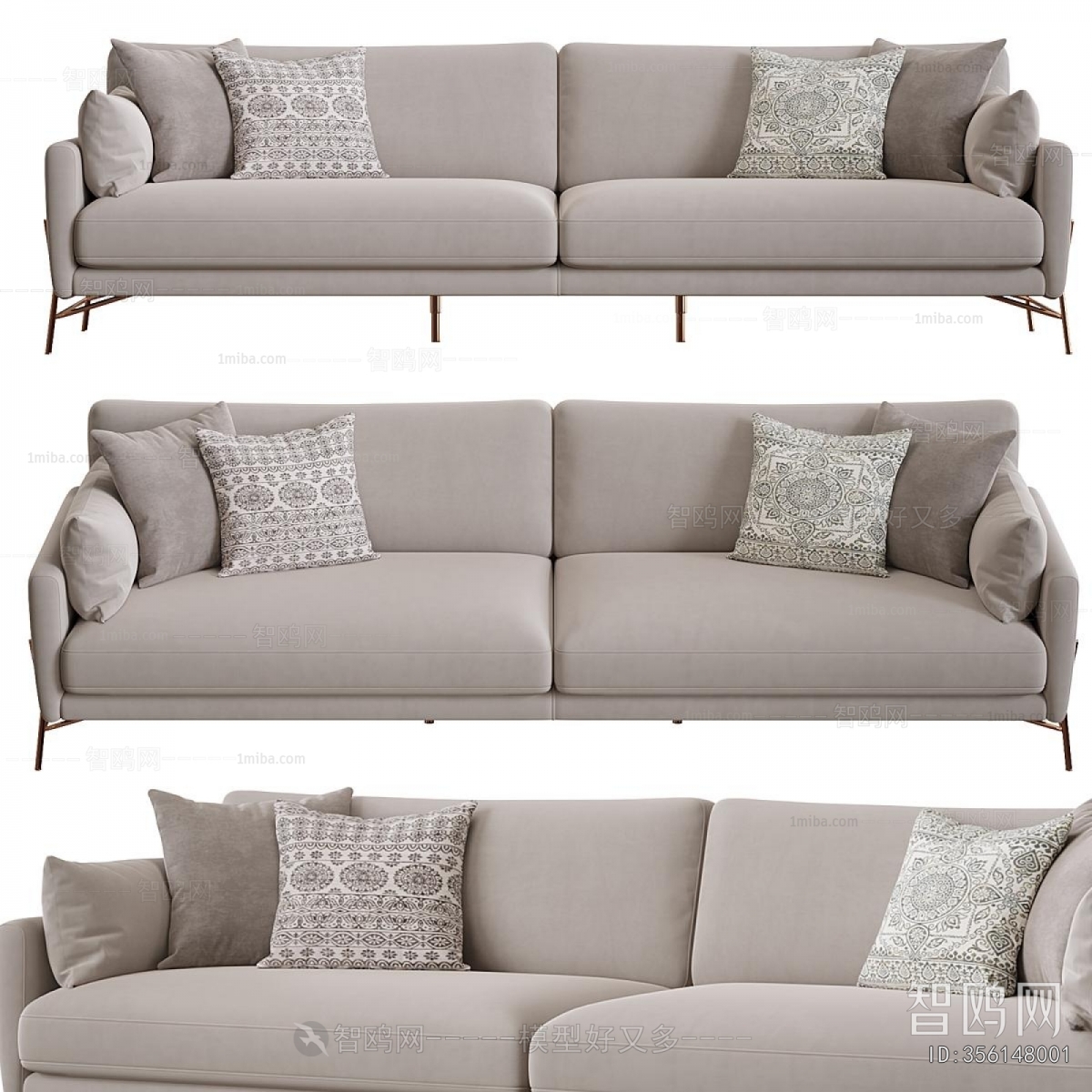 Modern Three-seat Sofa